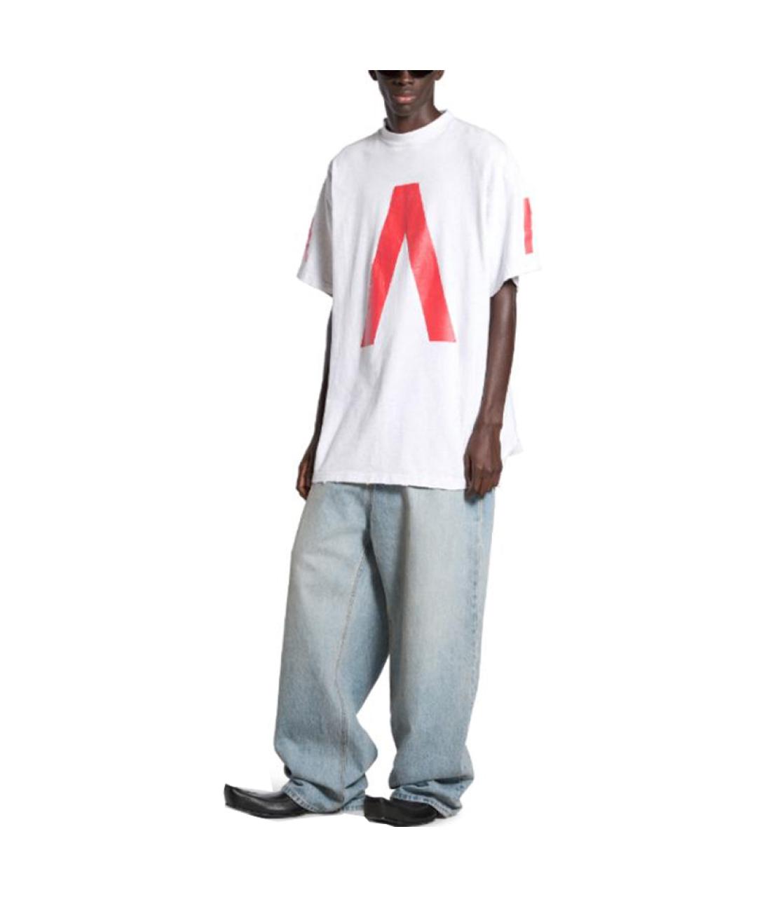 BALENCIAGA Белая футболка, фото 3