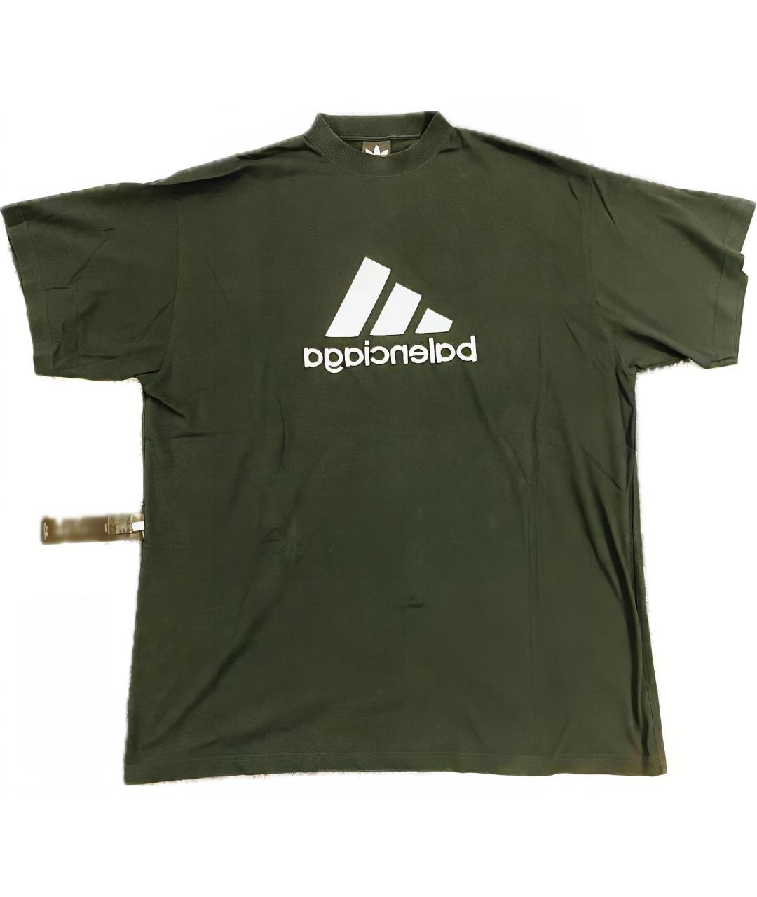 BALENCIAGA Хаки футболка, фото 5