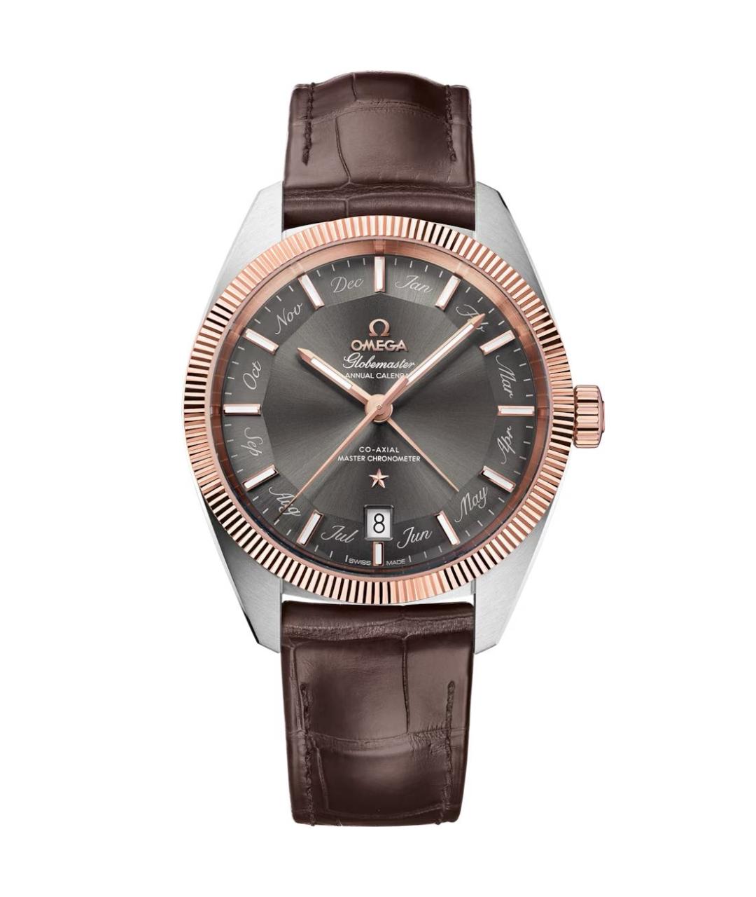 OMEGA Коричневые часы, фото 1