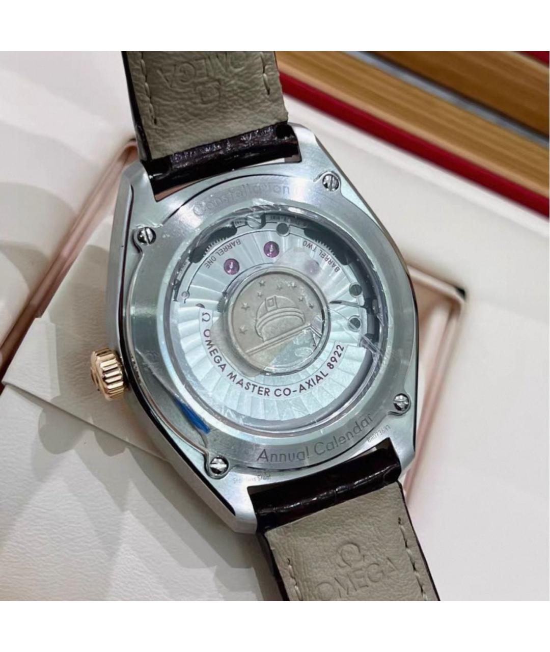 OMEGA Коричневые часы, фото 6