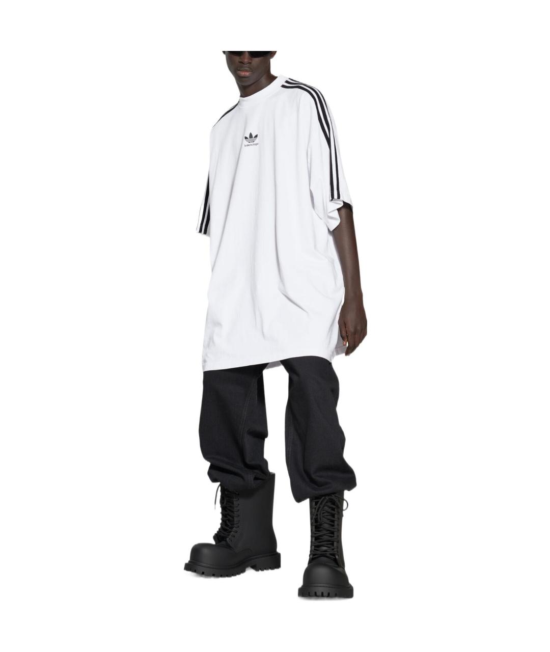 BALENCIAGA Белая футболка, фото 3