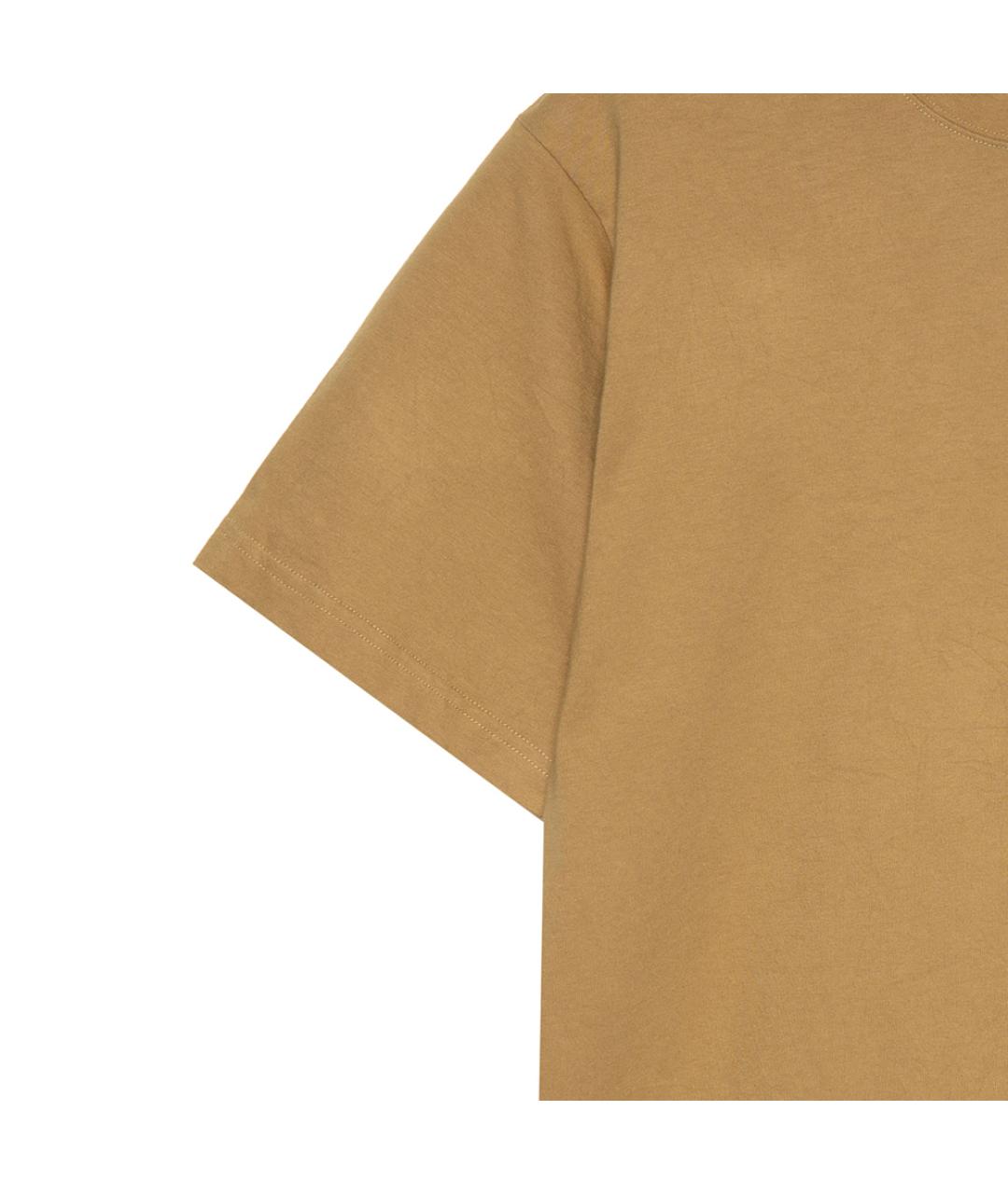BALENCIAGA Коричневая хлопковая футболка, фото 5
