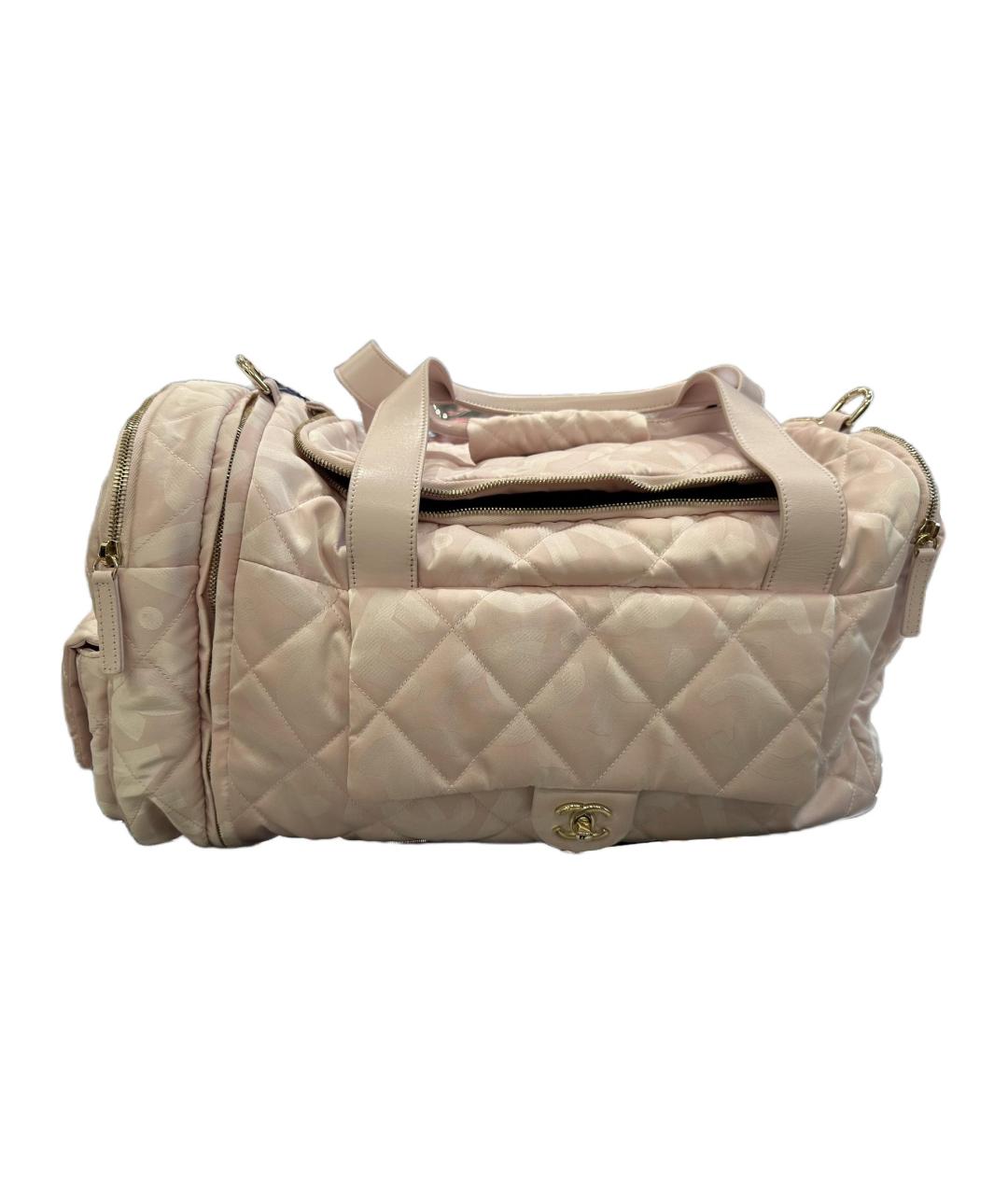 CHANEL Бежевая дорожная/спортивная сумка, фото 1