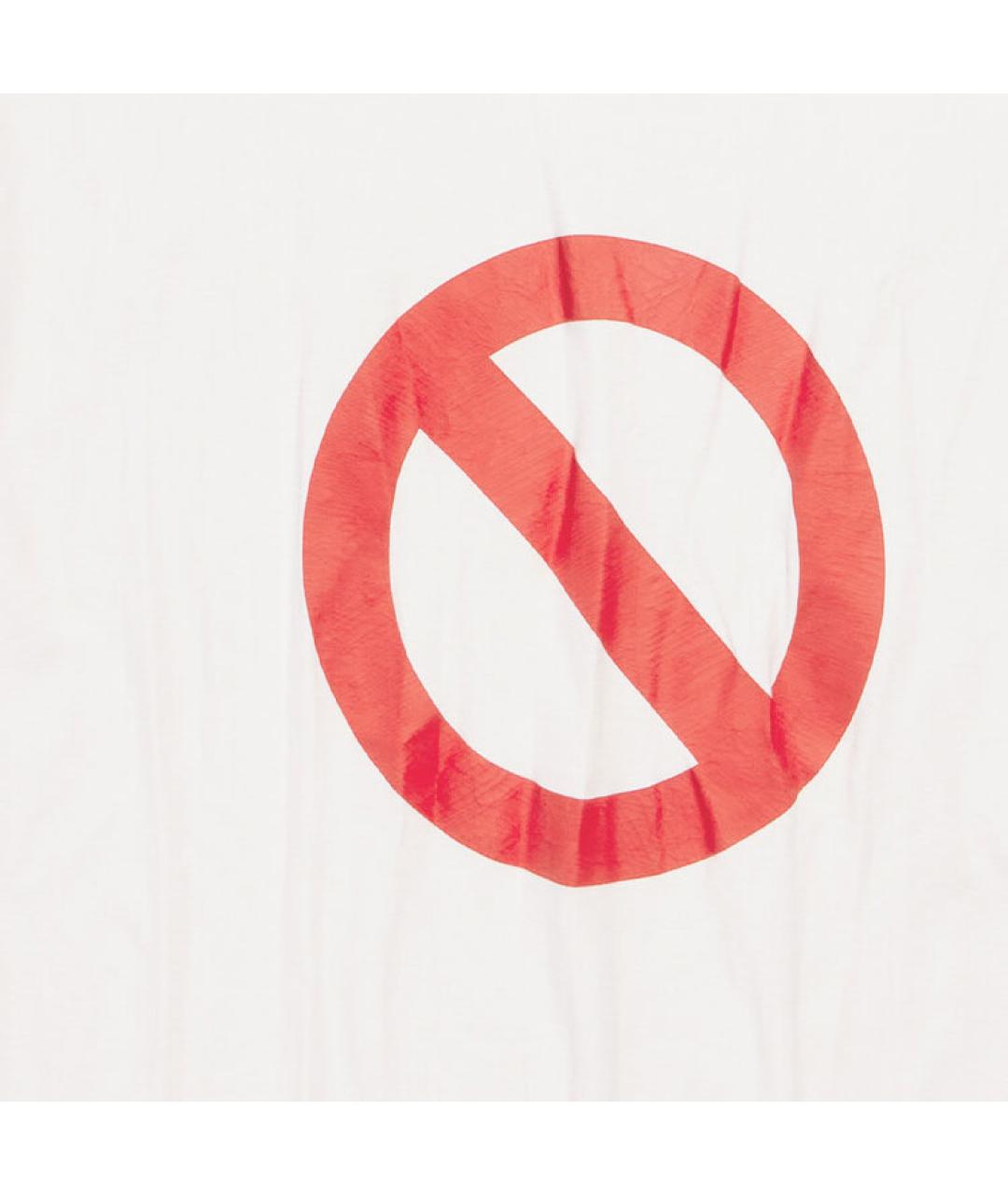 BALENCIAGA Белая хлопковая футболка, фото 4