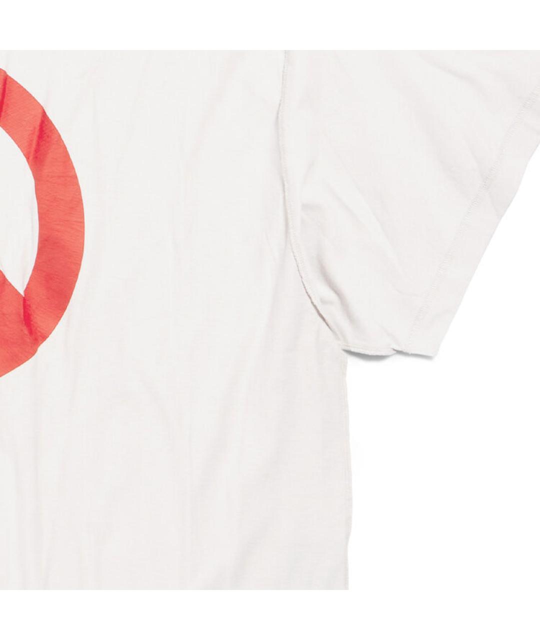 BALENCIAGA Белая хлопковая футболка, фото 5