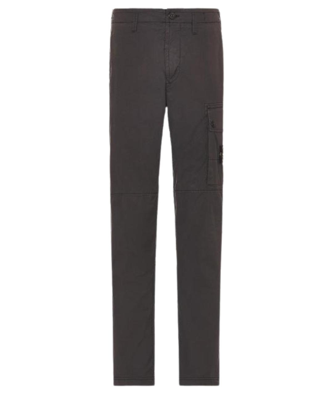 STONE ISLAND Черные брюки чинос, фото 1