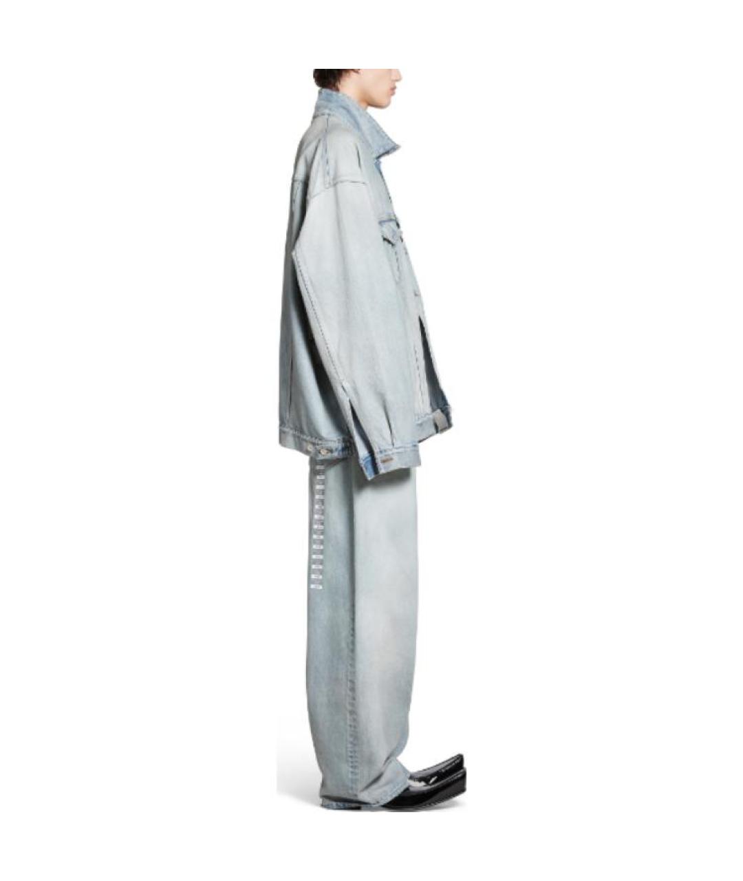 BALENCIAGA Синяя хлопковая куртка, фото 5