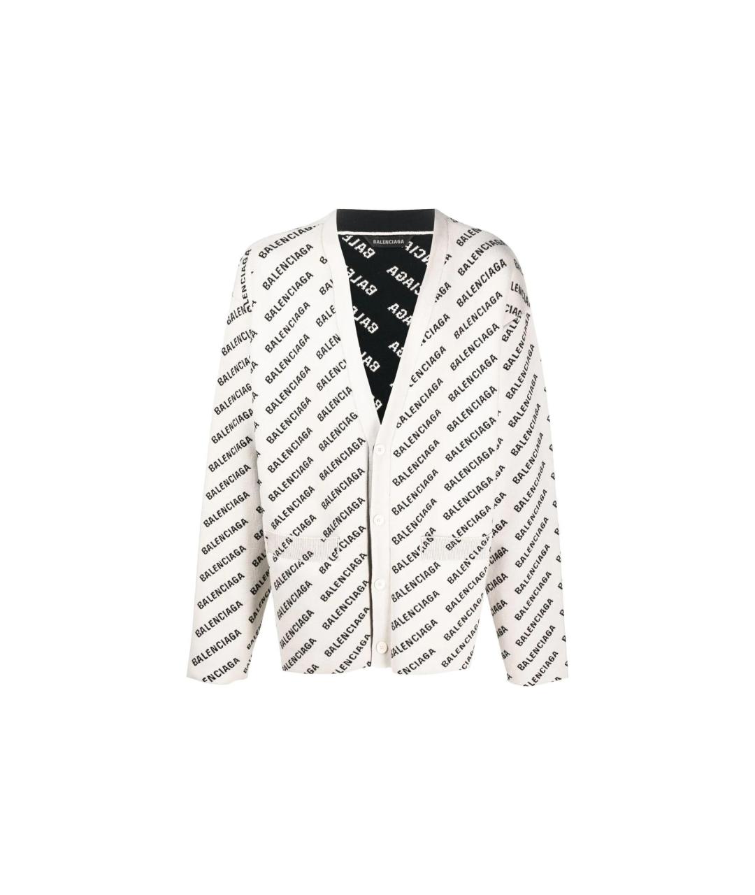 BALENCIAGA Белый кардиган, фото 5