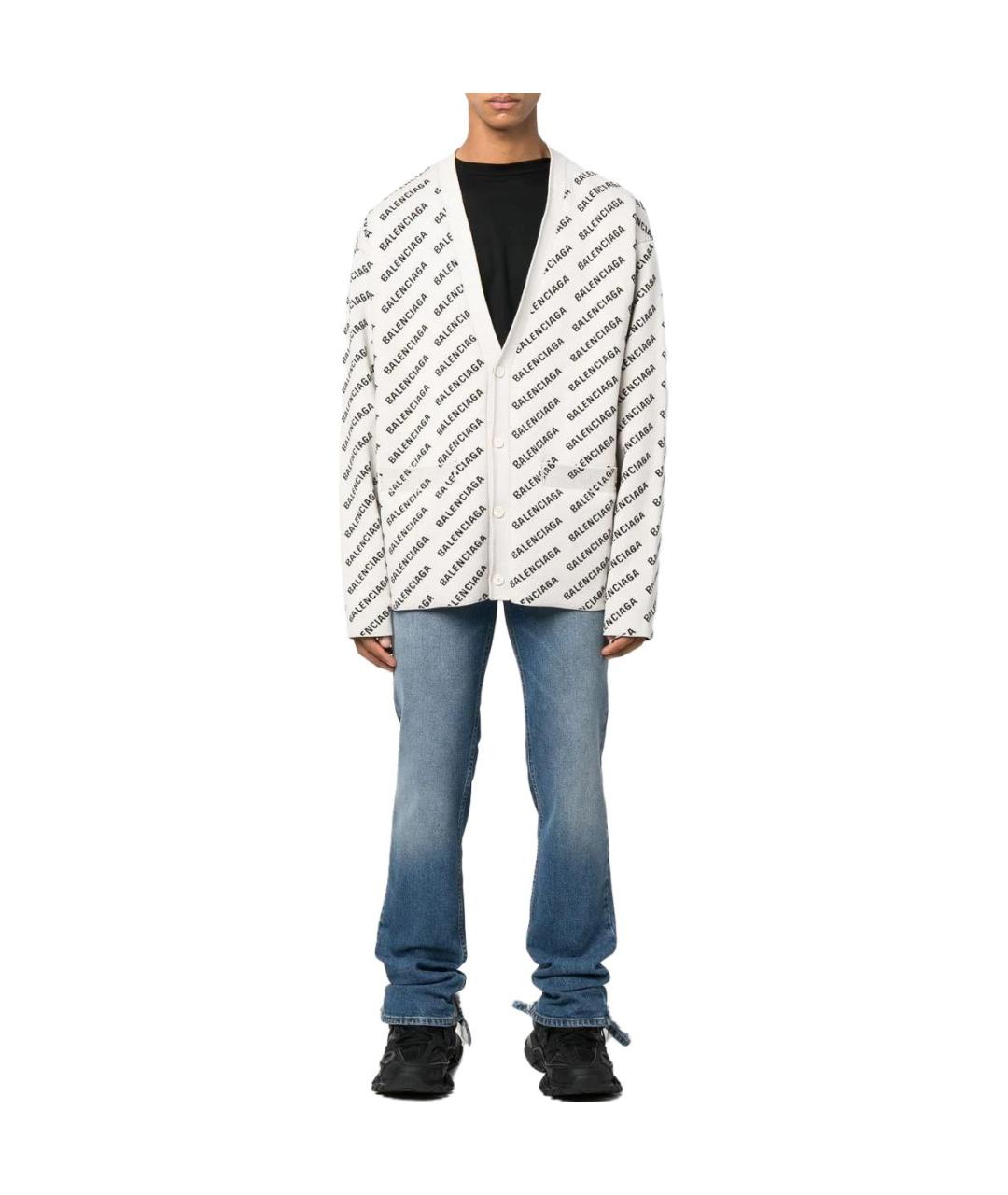 BALENCIAGA Белый кардиган, фото 2