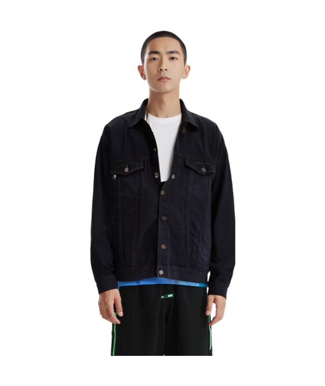 BALENCIAGA Черная деним куртка, фото 7