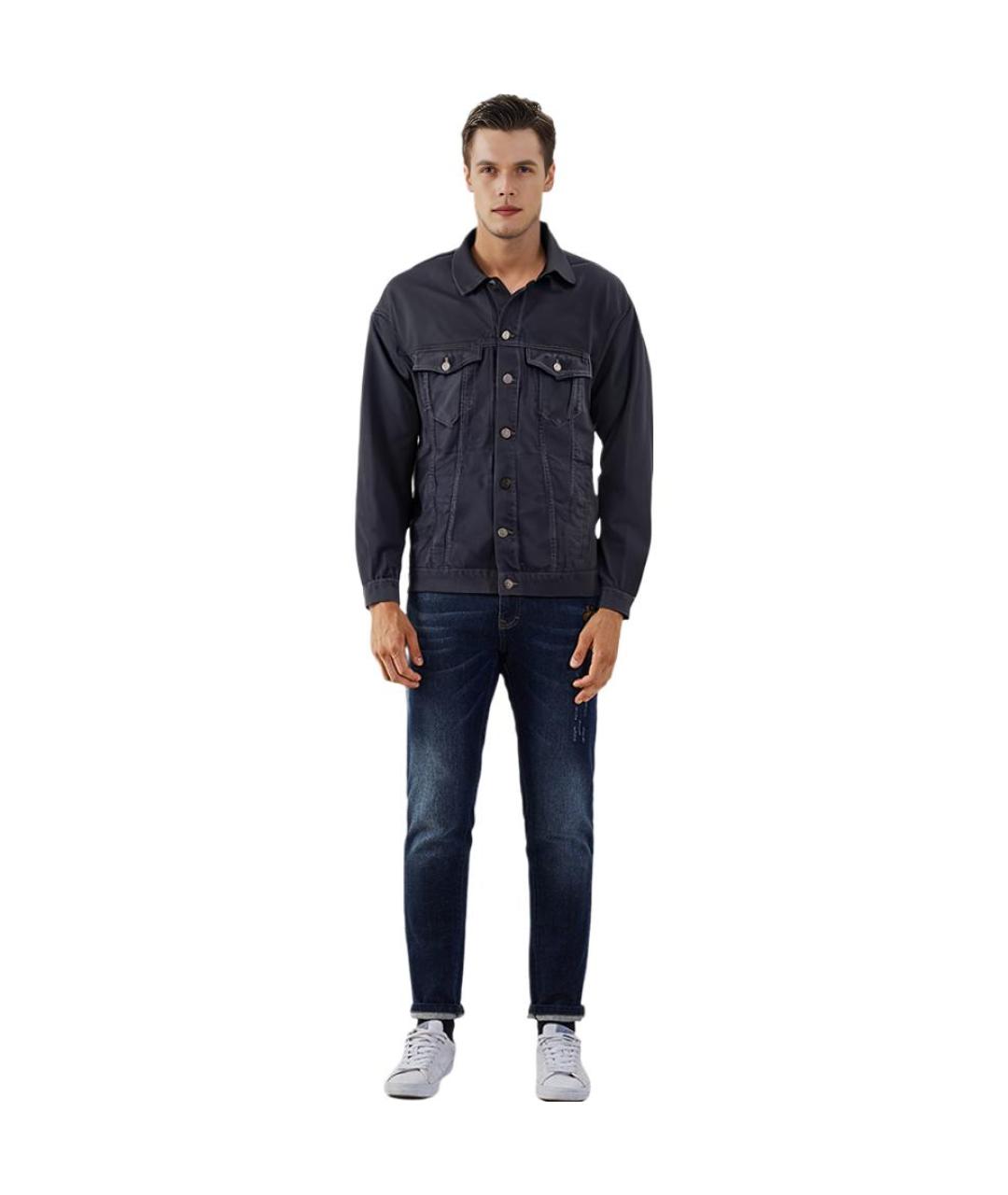 BALENCIAGA Черная деним куртка, фото 5