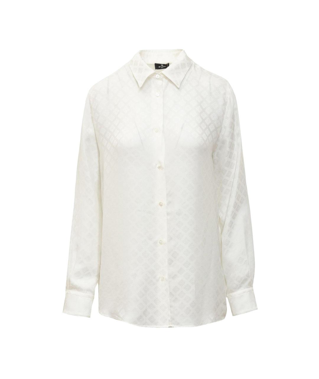 ETRO Белая шелковая рубашка, фото 1
