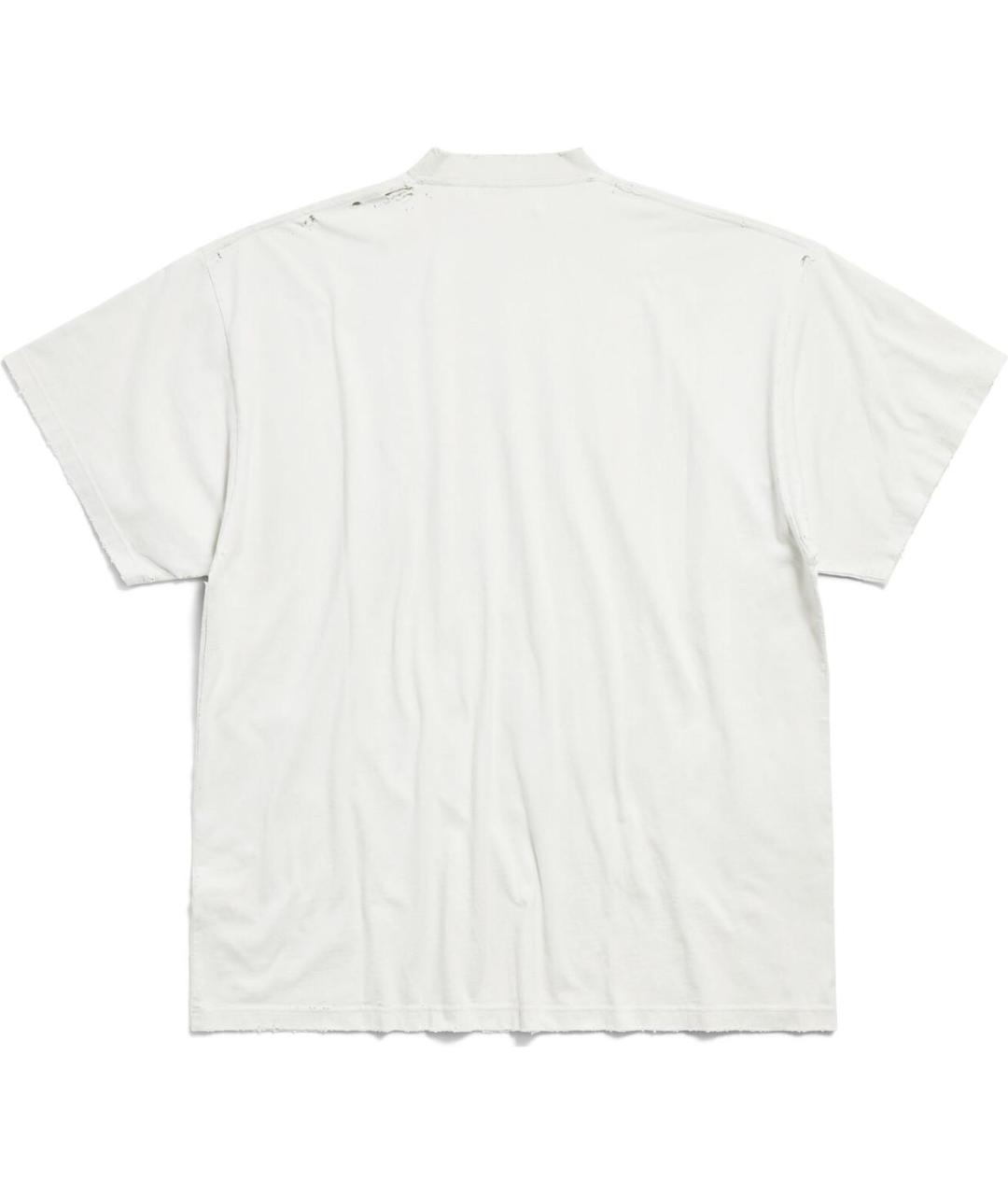 BALENCIAGA Белая футболка, фото 2
