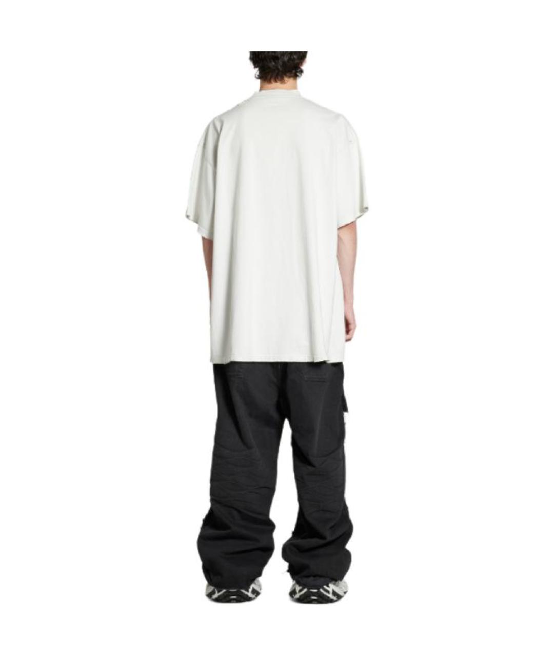 BALENCIAGA Белая футболка, фото 4