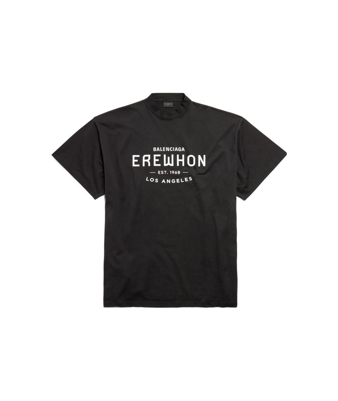BALENCIAGA Черная футболка, фото 1