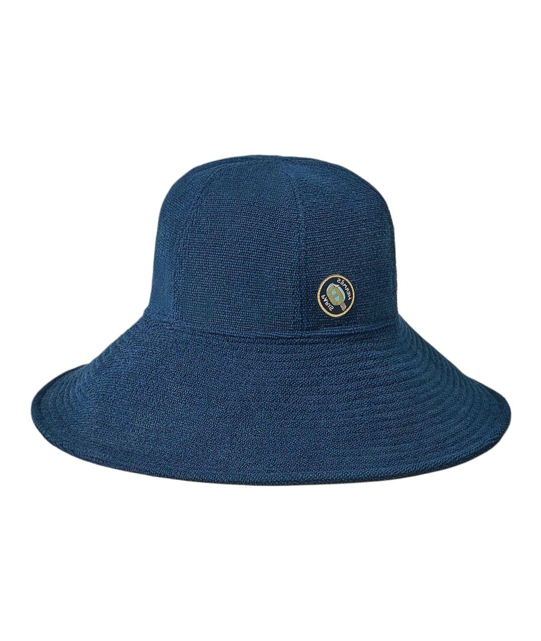 HERMES Синяя хлопковая панама, фото 2