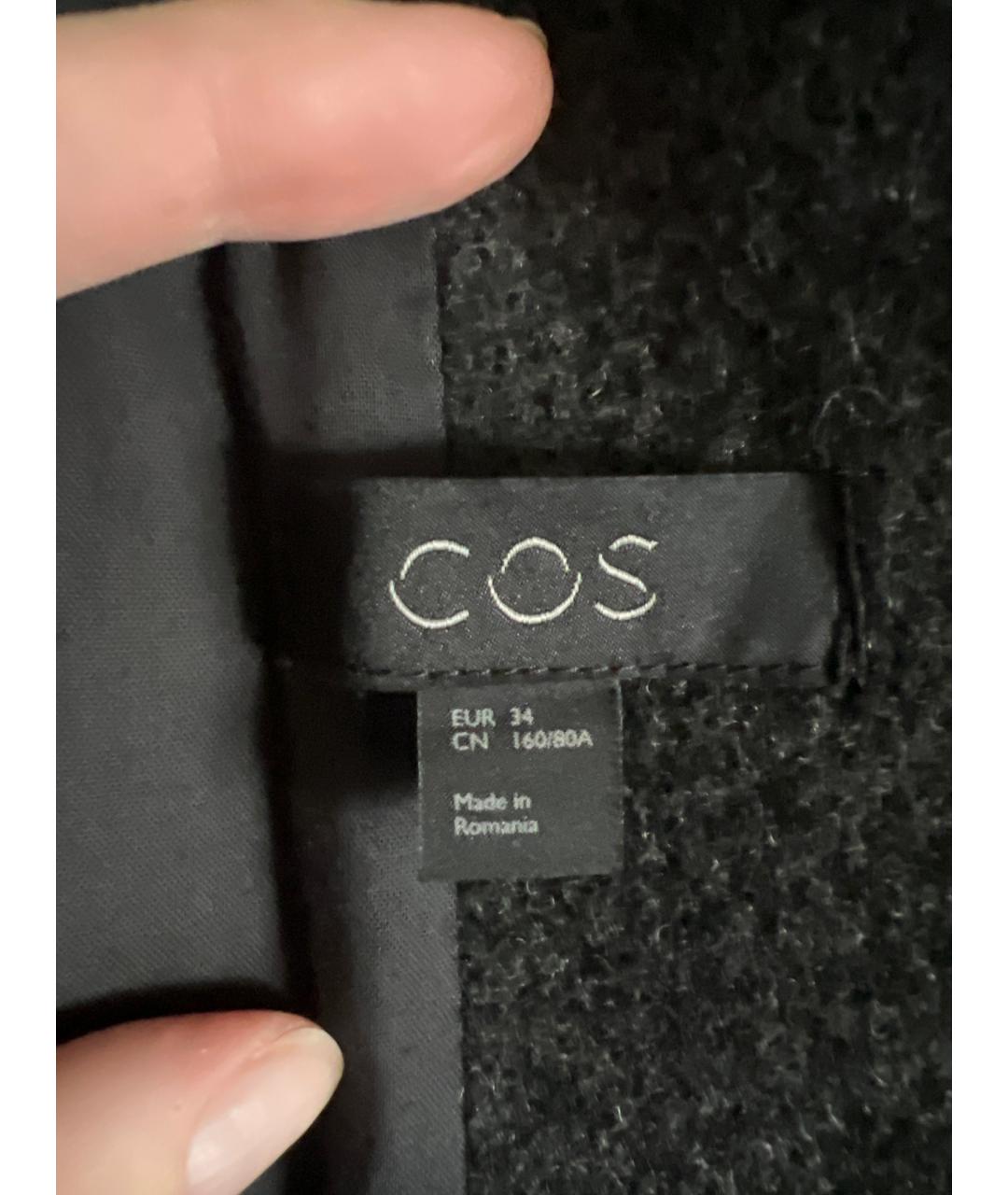COS Серое шерстяное пальто, фото 3