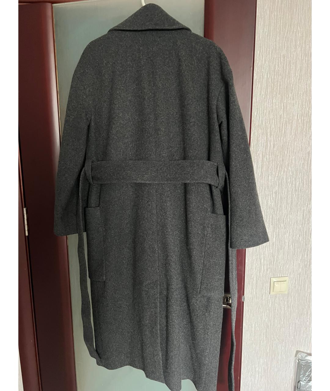 COS Серое шерстяное пальто, фото 2