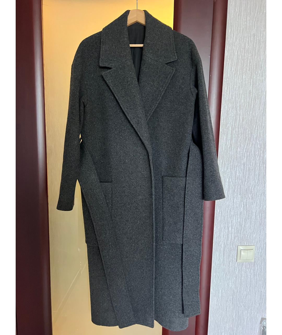 COS Серое шерстяное пальто, фото 5