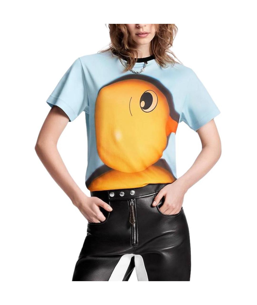 LOUIS VUITTON Мульти хлопковая футболка, фото 3