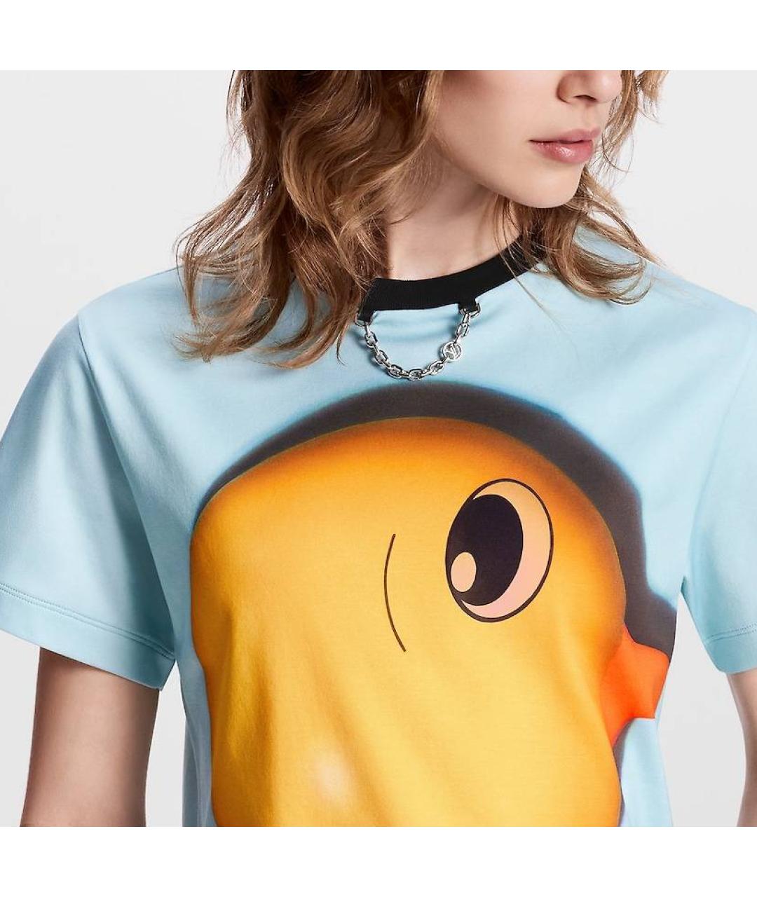 LOUIS VUITTON Мульти хлопковая футболка, фото 4