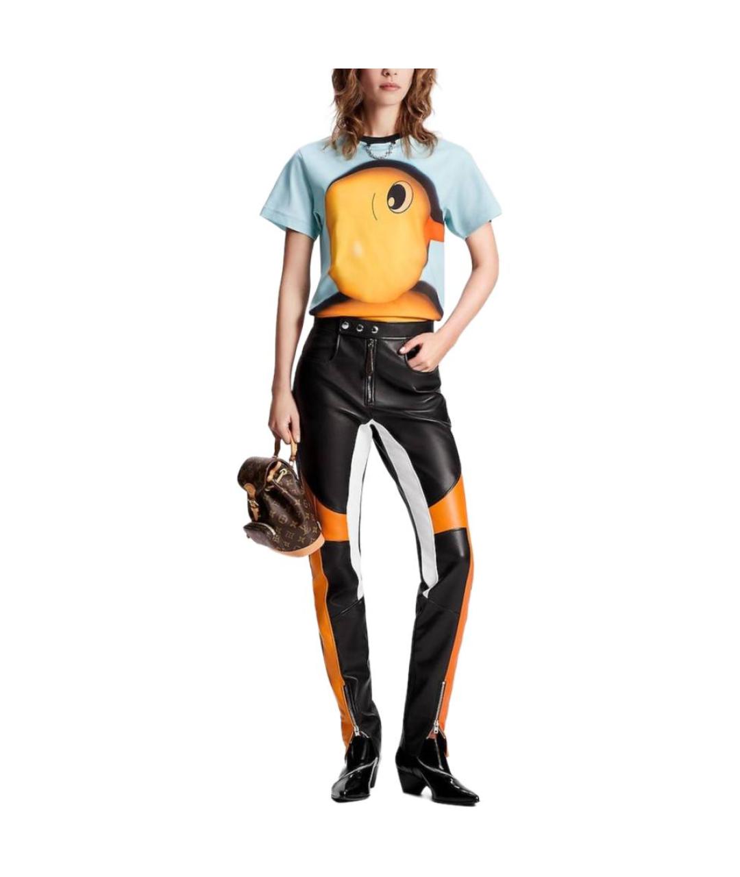 LOUIS VUITTON Мульти хлопковая футболка, фото 2