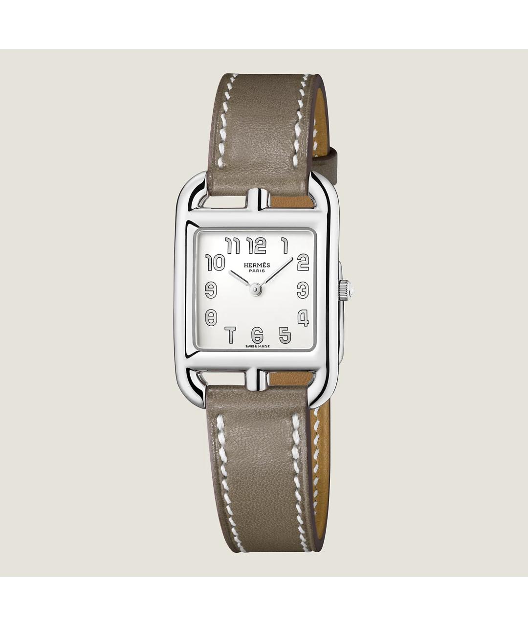 HERMES Серые стальные часы, фото 2