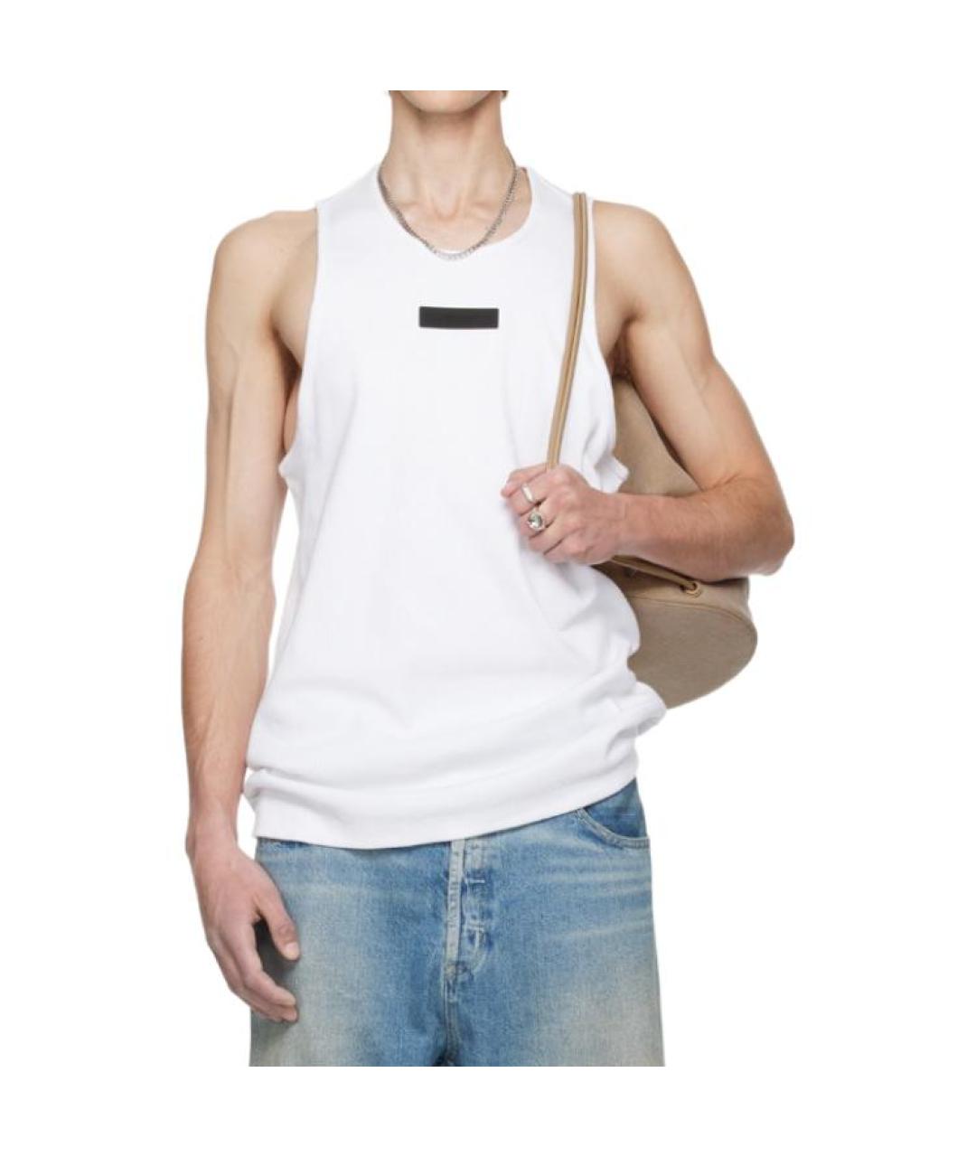 FEAR OF GOD ESSENTIALS Белая хлопковая майка, фото 3