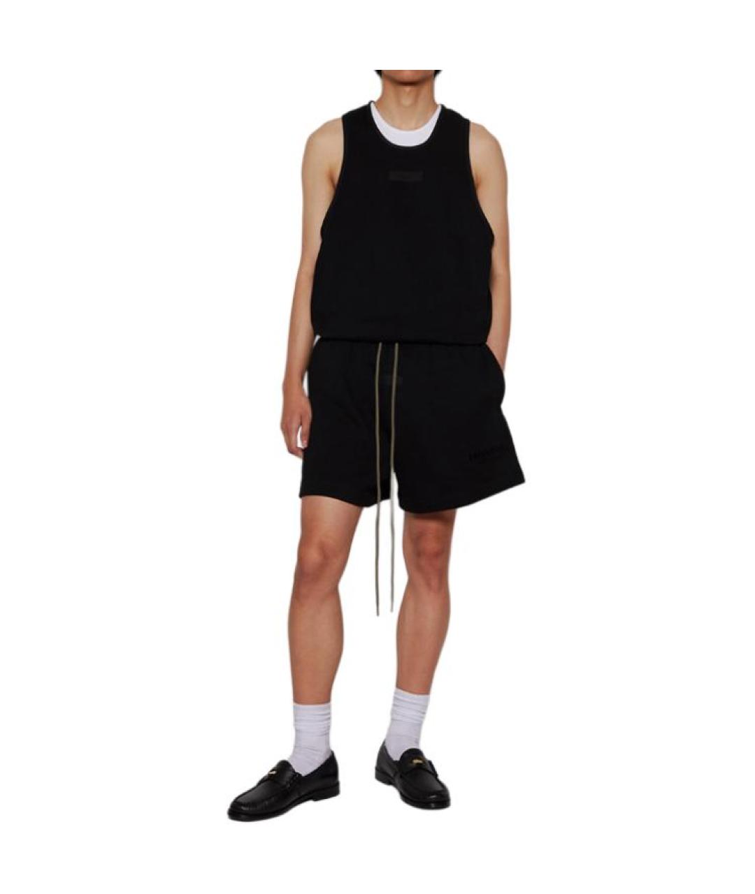FEAR OF GOD ESSENTIALS Черная хлопковая майка, фото 3