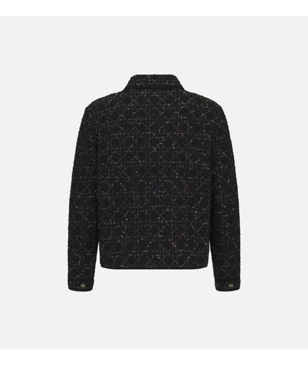 CHRISTIAN DIOR Черный твидовый жакет/пиджак, фото 4