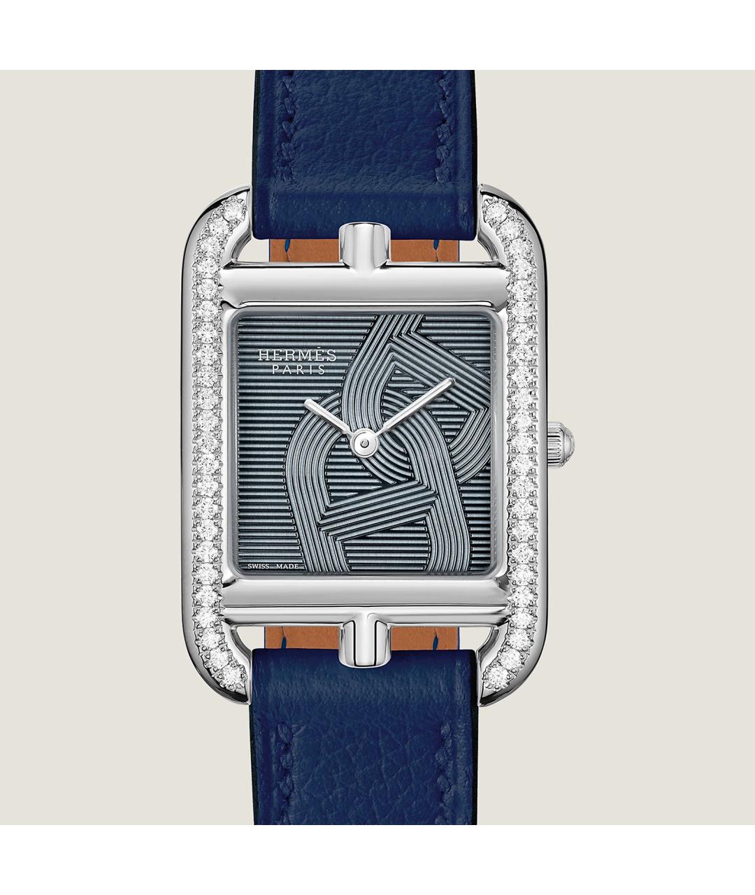 HERMES Антрацитовые часы, фото 2