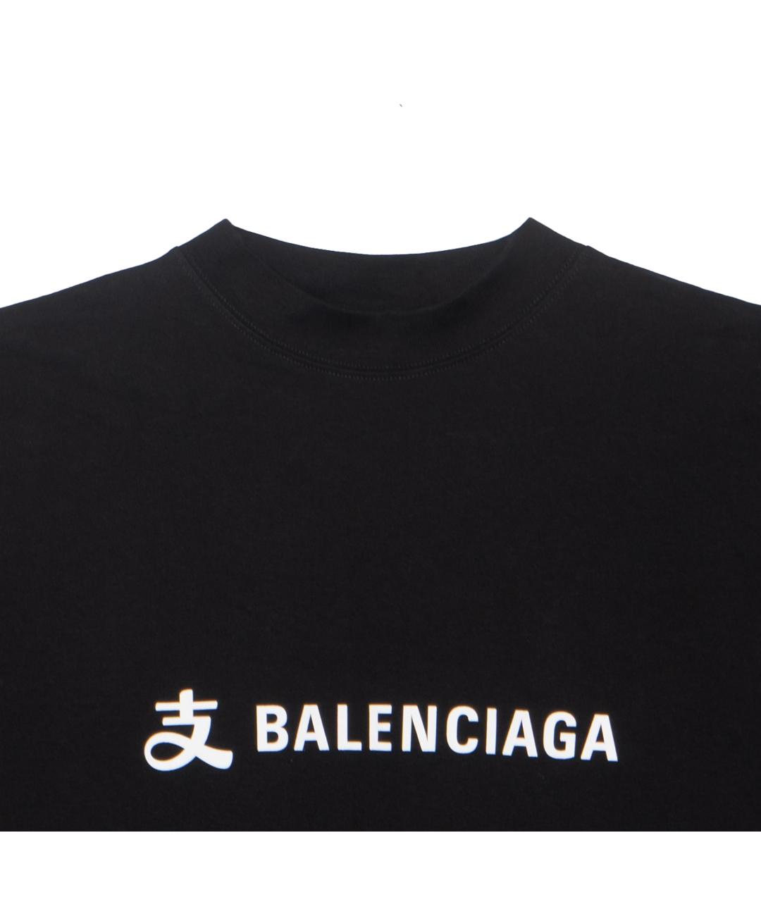 BALENCIAGA Черная футболка, фото 7