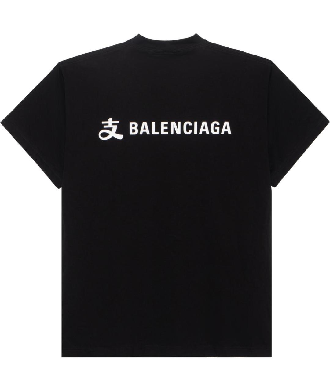 BALENCIAGA Черная футболка, фото 2