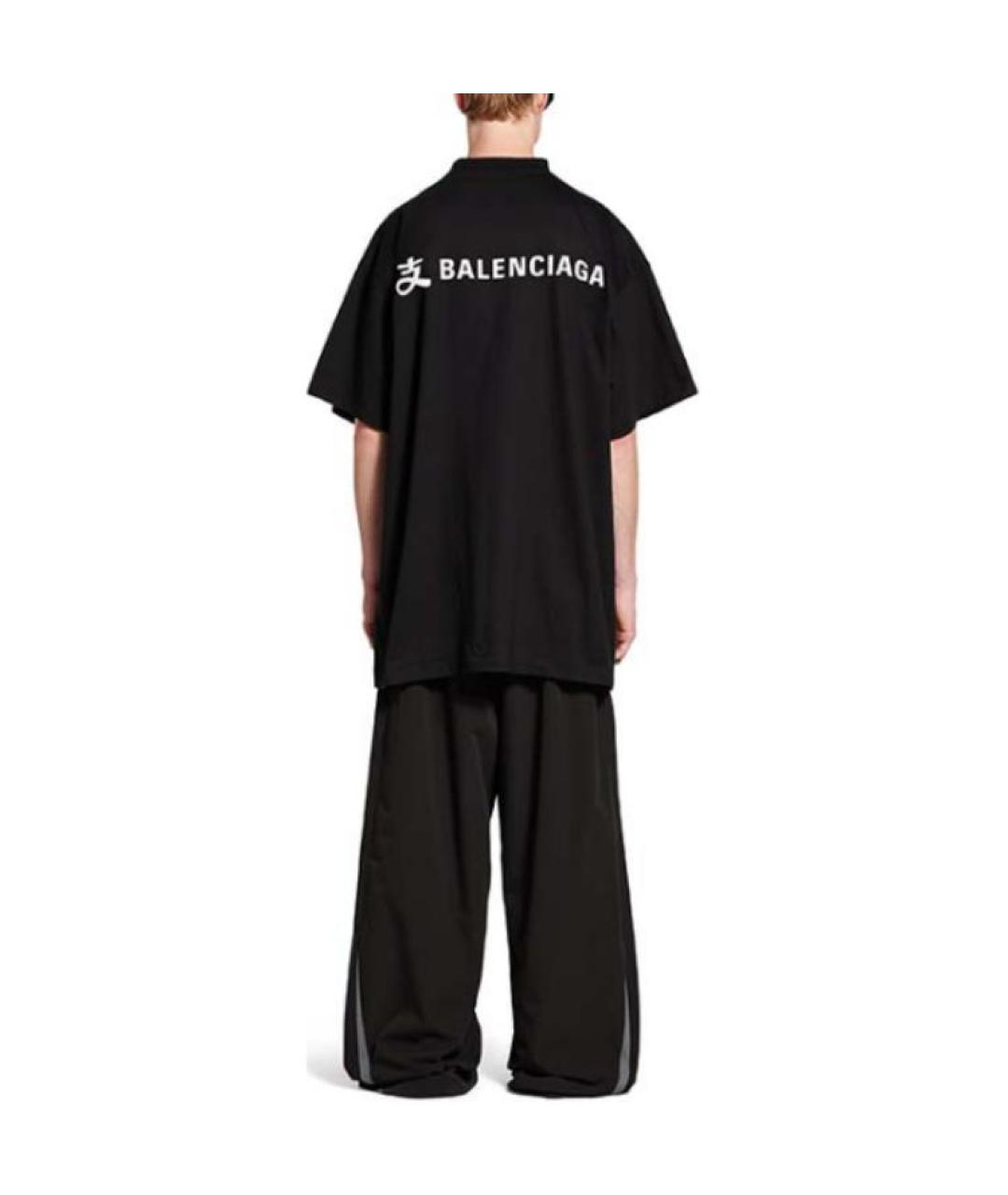 BALENCIAGA Черная футболка, фото 4