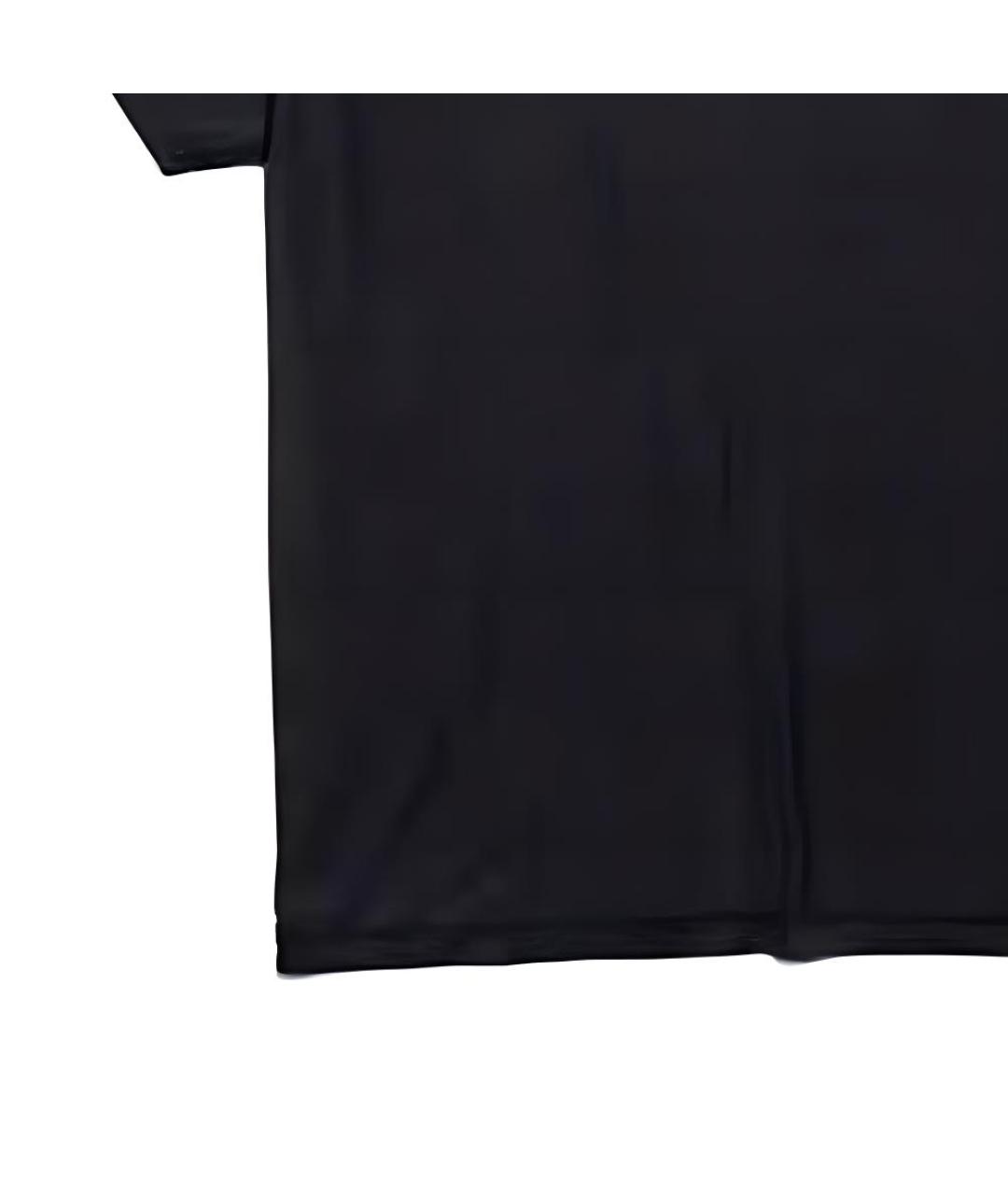 BALENCIAGA Черная хлопковая футболка, фото 3