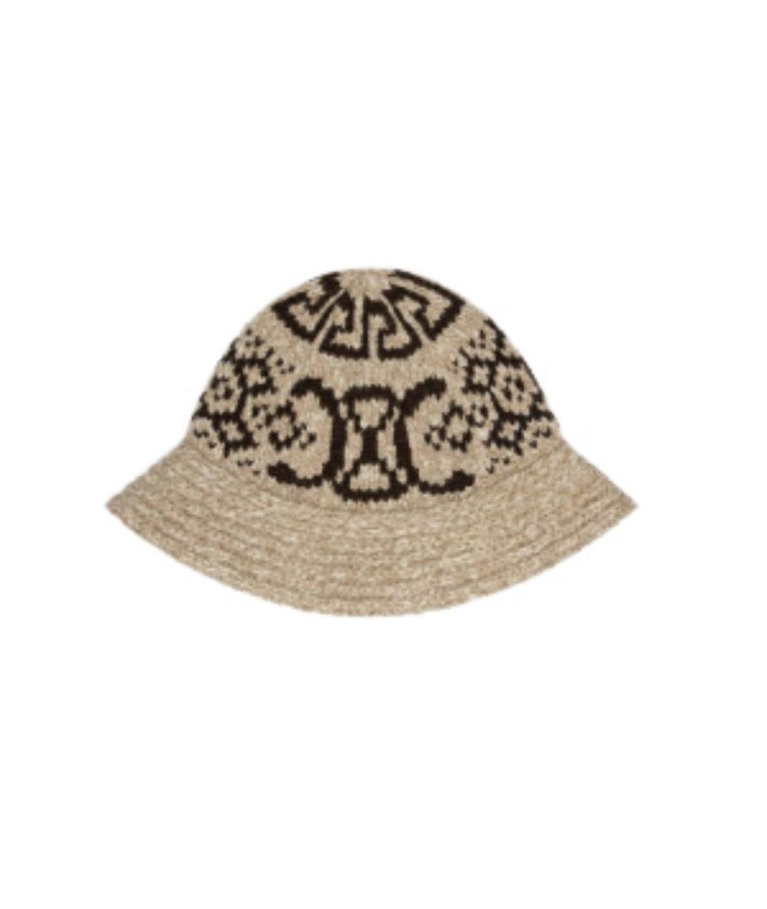 CELINE Бежевая шерстяная шляпа, фото 1