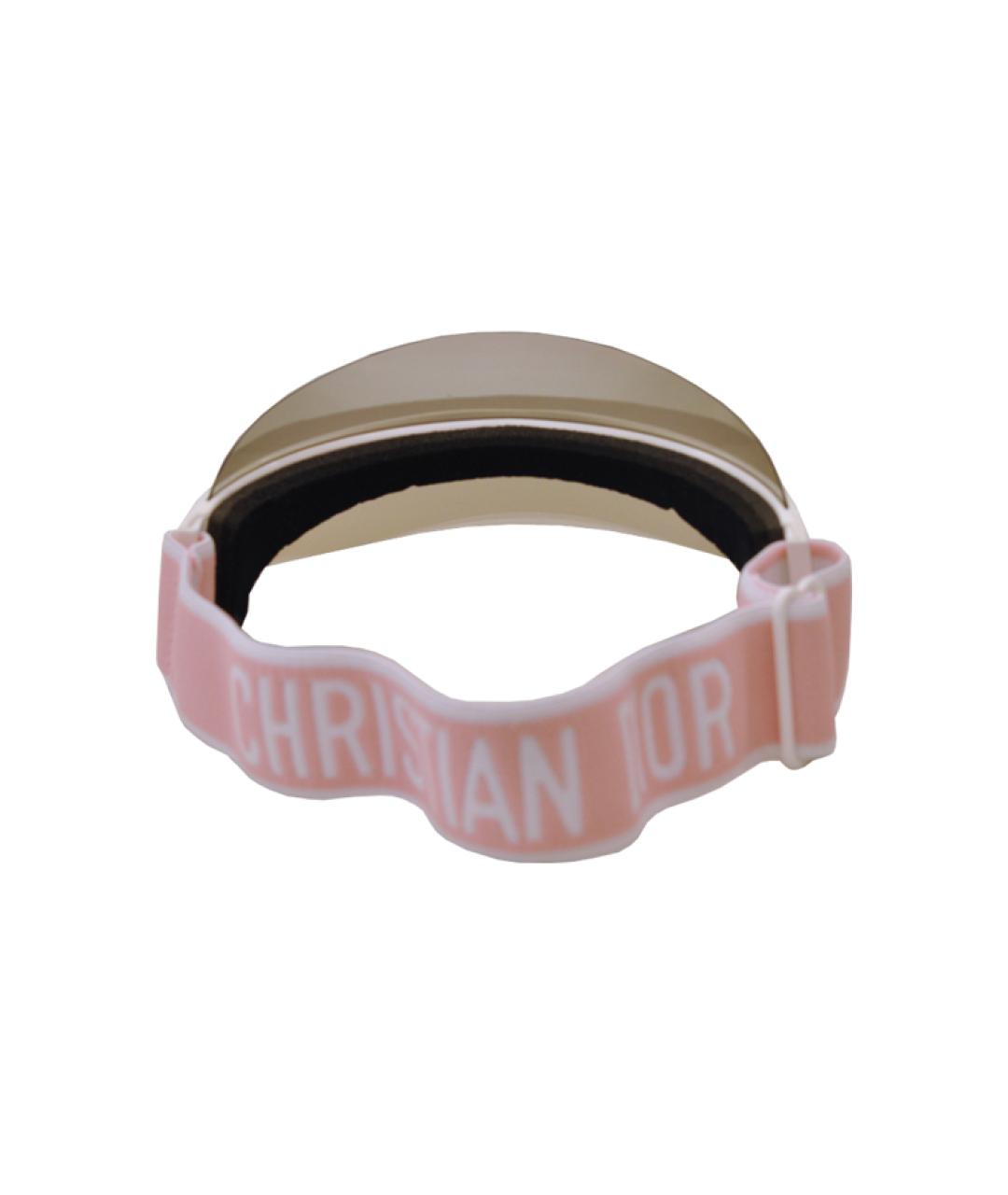 CHRISTIAN DIOR Розовая кожаная кепка, фото 2