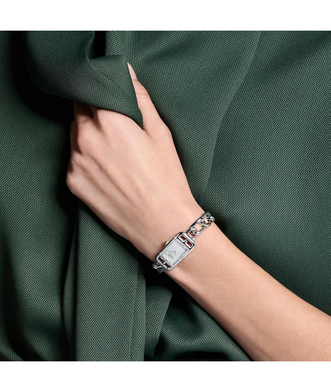 HERMES Серебряные часы, фото 4