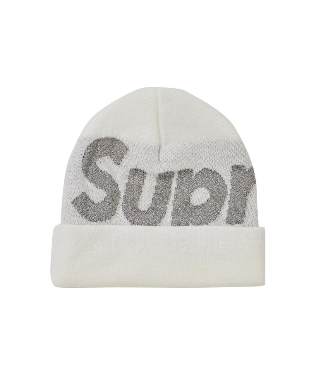 SUPREME Белая шапка, фото 1
