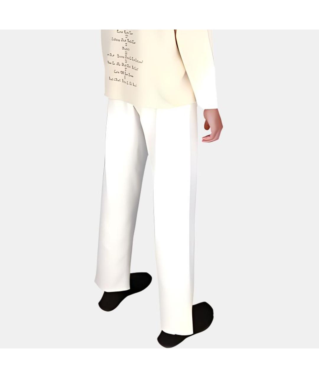 YEEZY Белые повседневные брюки, фото 4
