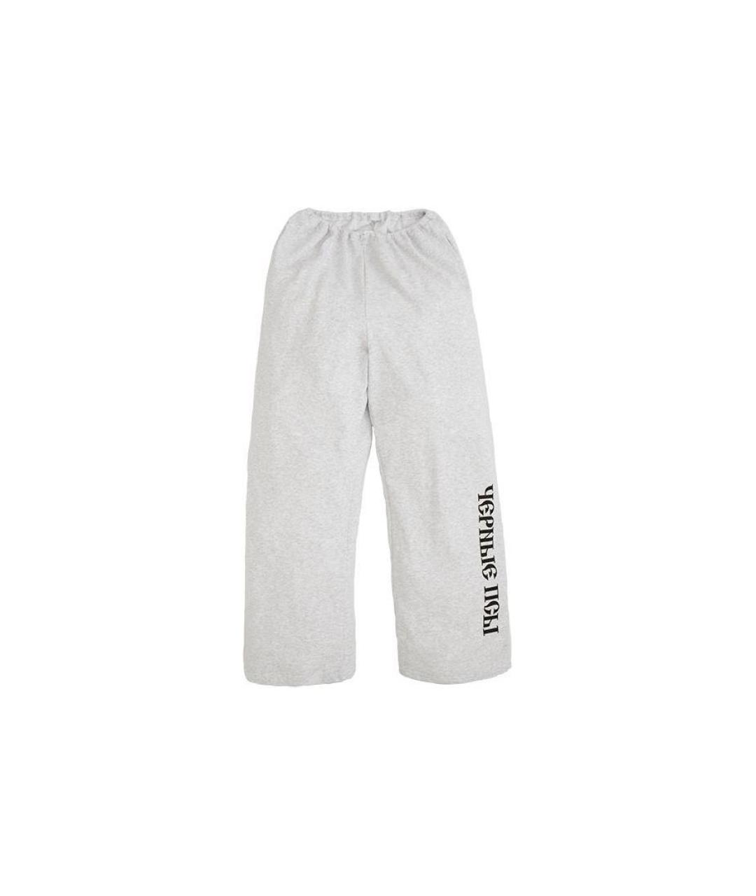 YEEZY Серые прямые брюки, фото 7