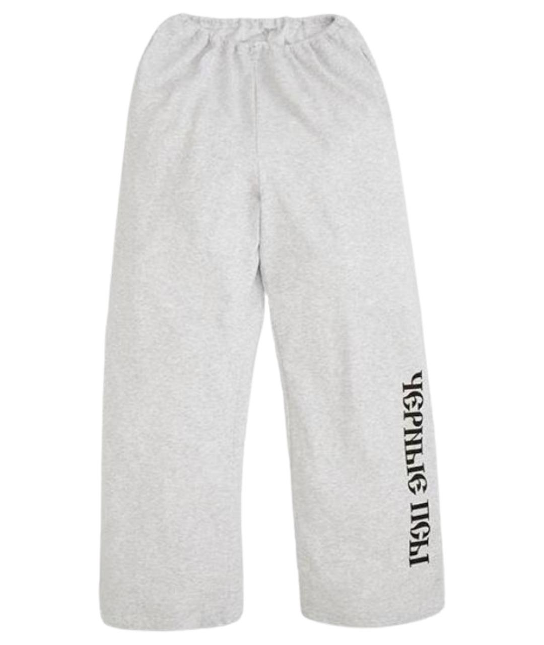 YEEZY Серые прямые брюки, фото 1