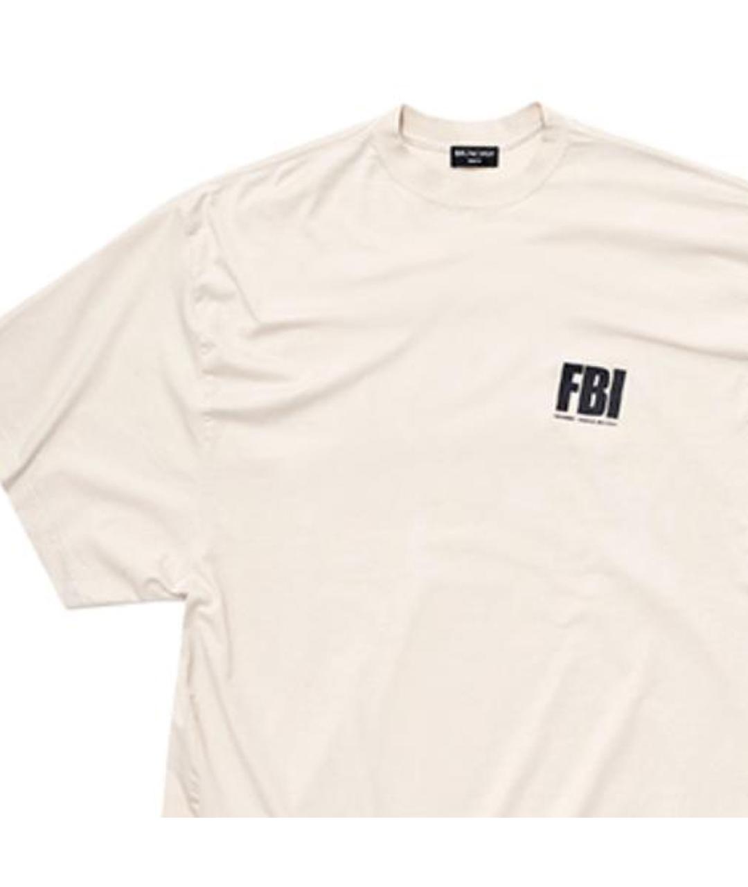 BALENCIAGA Белая футболка, фото 3