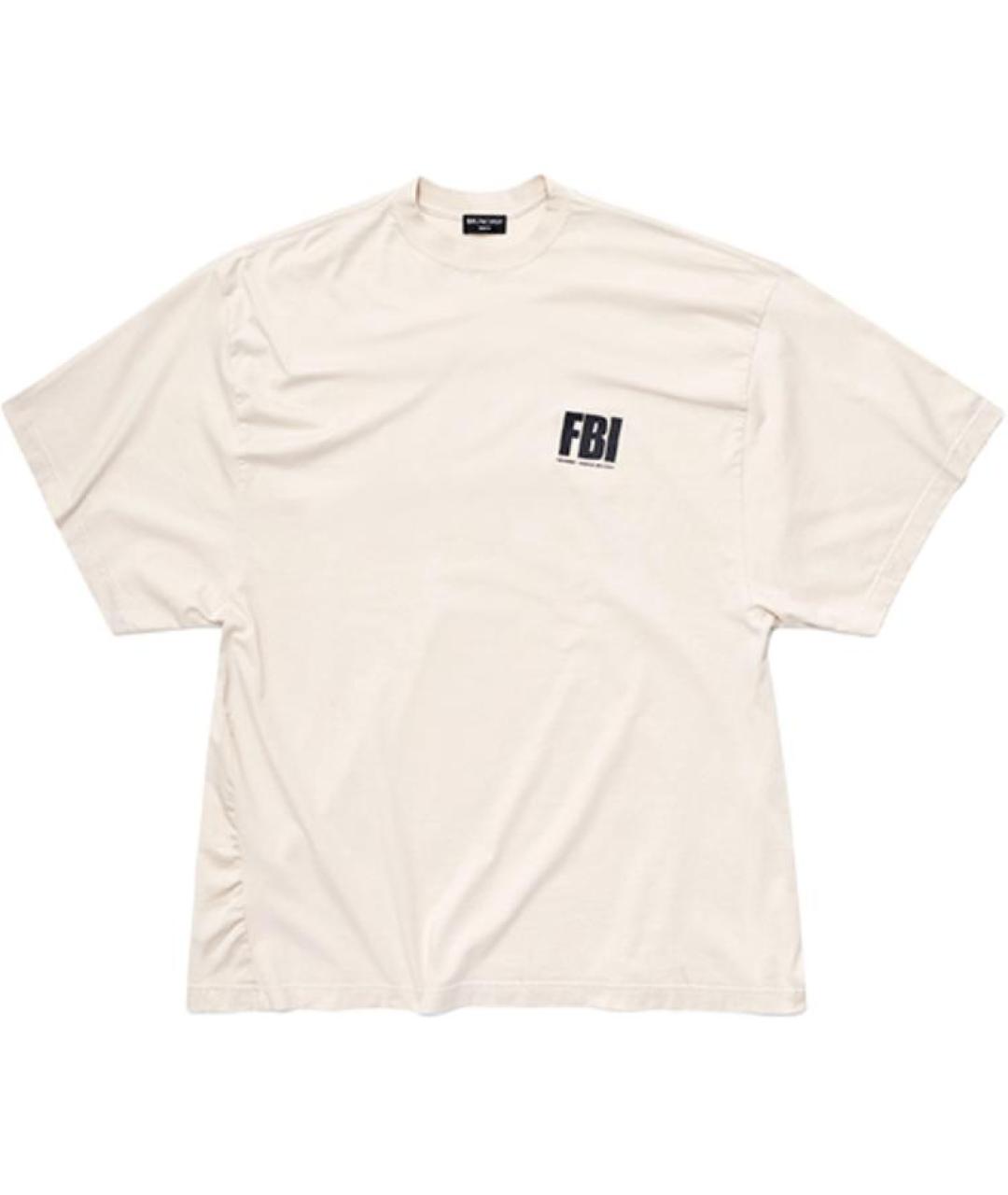 BALENCIAGA Белая футболка, фото 1