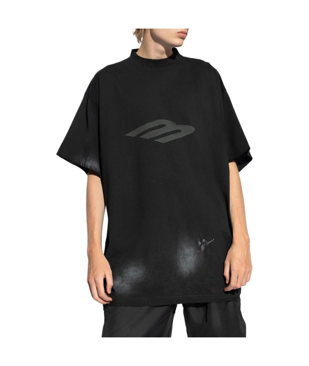 BALENCIAGA Темно-синяя футболка, фото 3