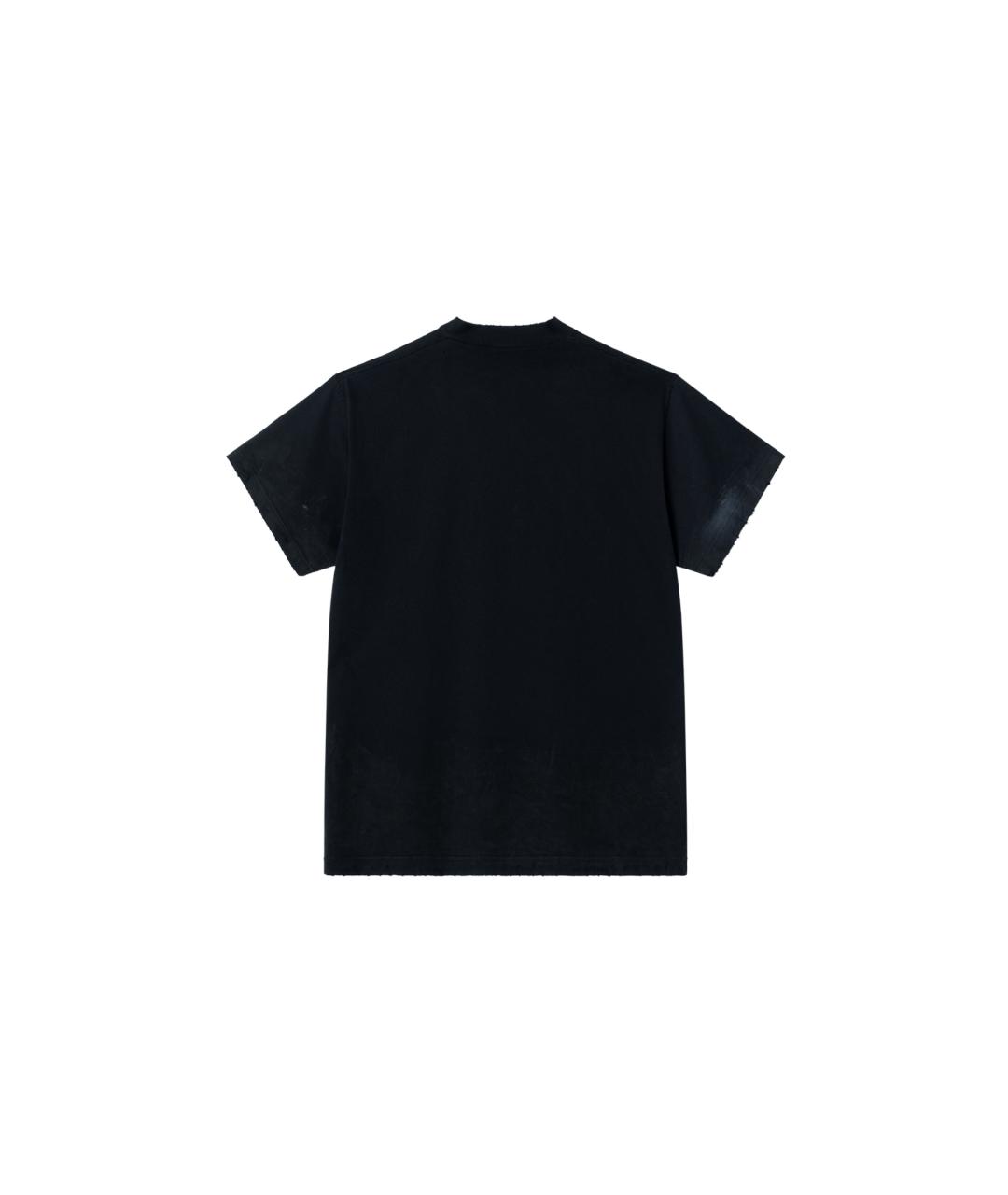 BALENCIAGA Темно-синяя футболка, фото 2