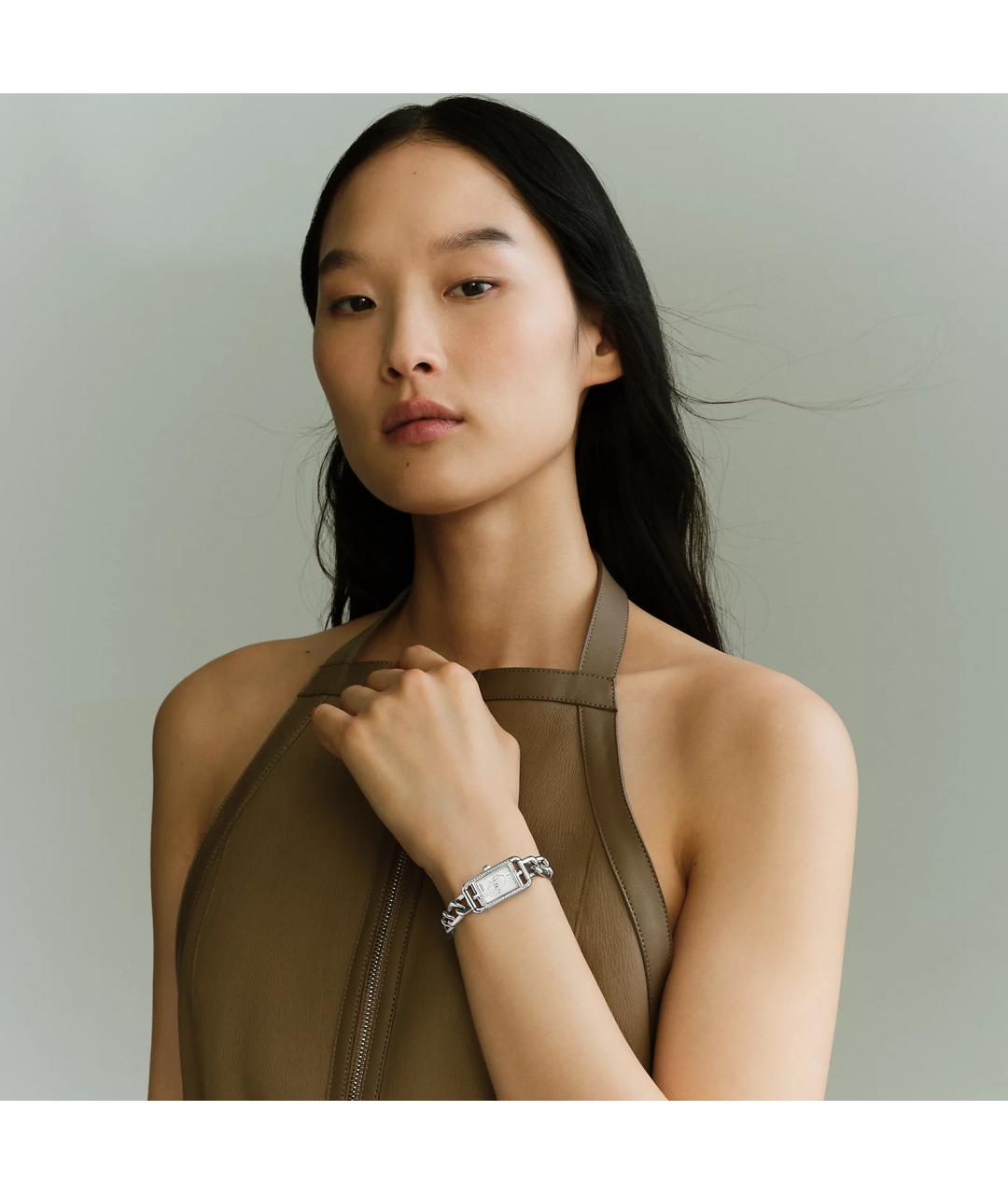 HERMES Серебряные часы, фото 3