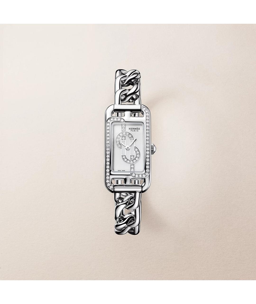 HERMES Серебряные часы, фото 4