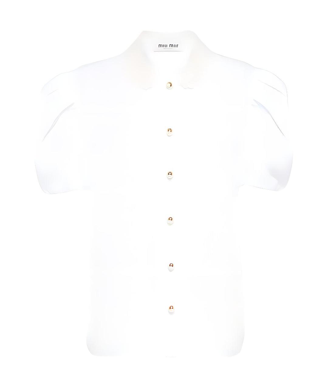 MIU MIU Белая рубашка, фото 1