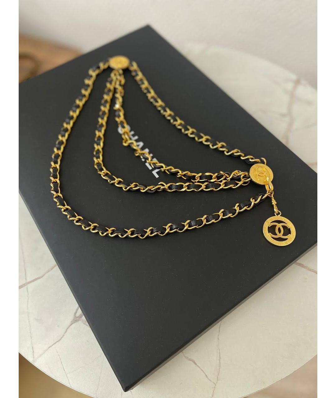 CHANEL Черный ремень, фото 3